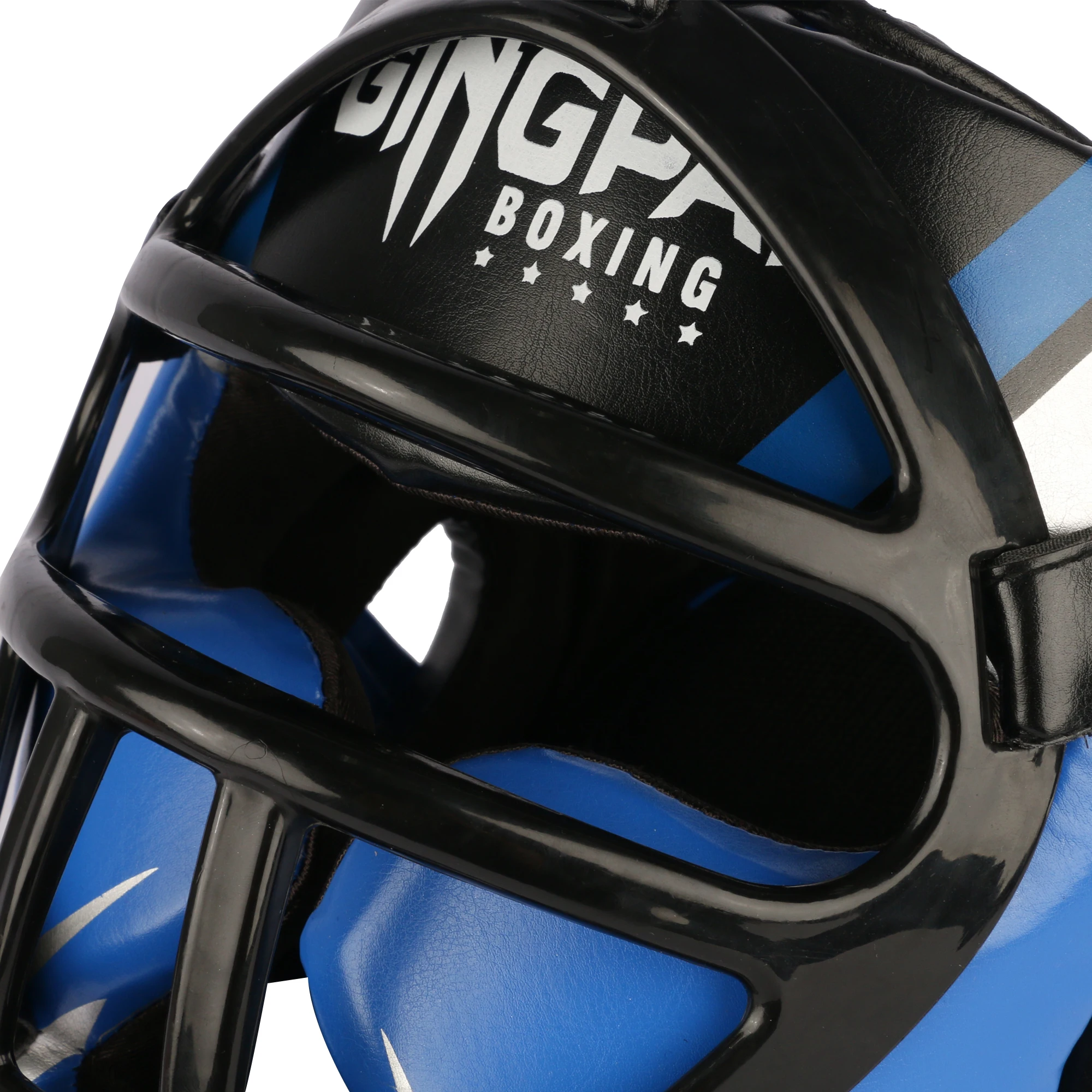 Casco de boxeo de cuero PU de cobertura completa para adultos y niños, protector de cabeza de competición profesional, MMA, Muay Thai, Taekwondo