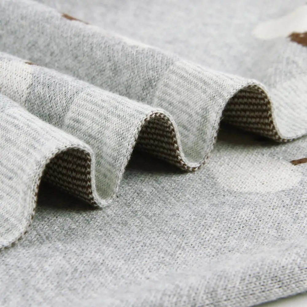 Mantas tejidas para bebé, manta envolvente para recién nacido, ropa de cama para cochecito, manta Infantil de Alpaca de dibujos animados para niños y niñas, edredones para niños