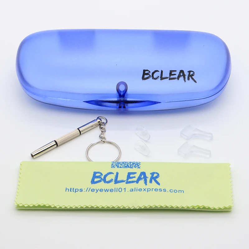 BCLEAR Desgin-gafas clásicas de titanio puro para hombre, montura óptica de doble puente, monturas ultraligeras de lujo, gafas para miopía