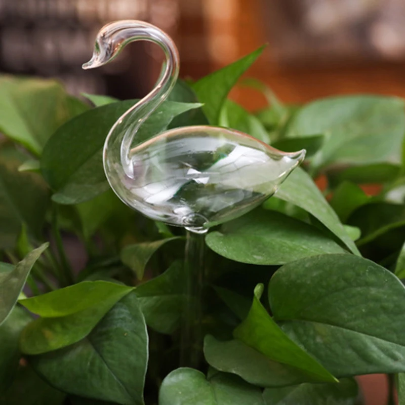 Dispositivo de riego automático de flores, estacas de autorriego de vidrio, bebedero de vidrio para plantas, globo de agua de riego automático CL