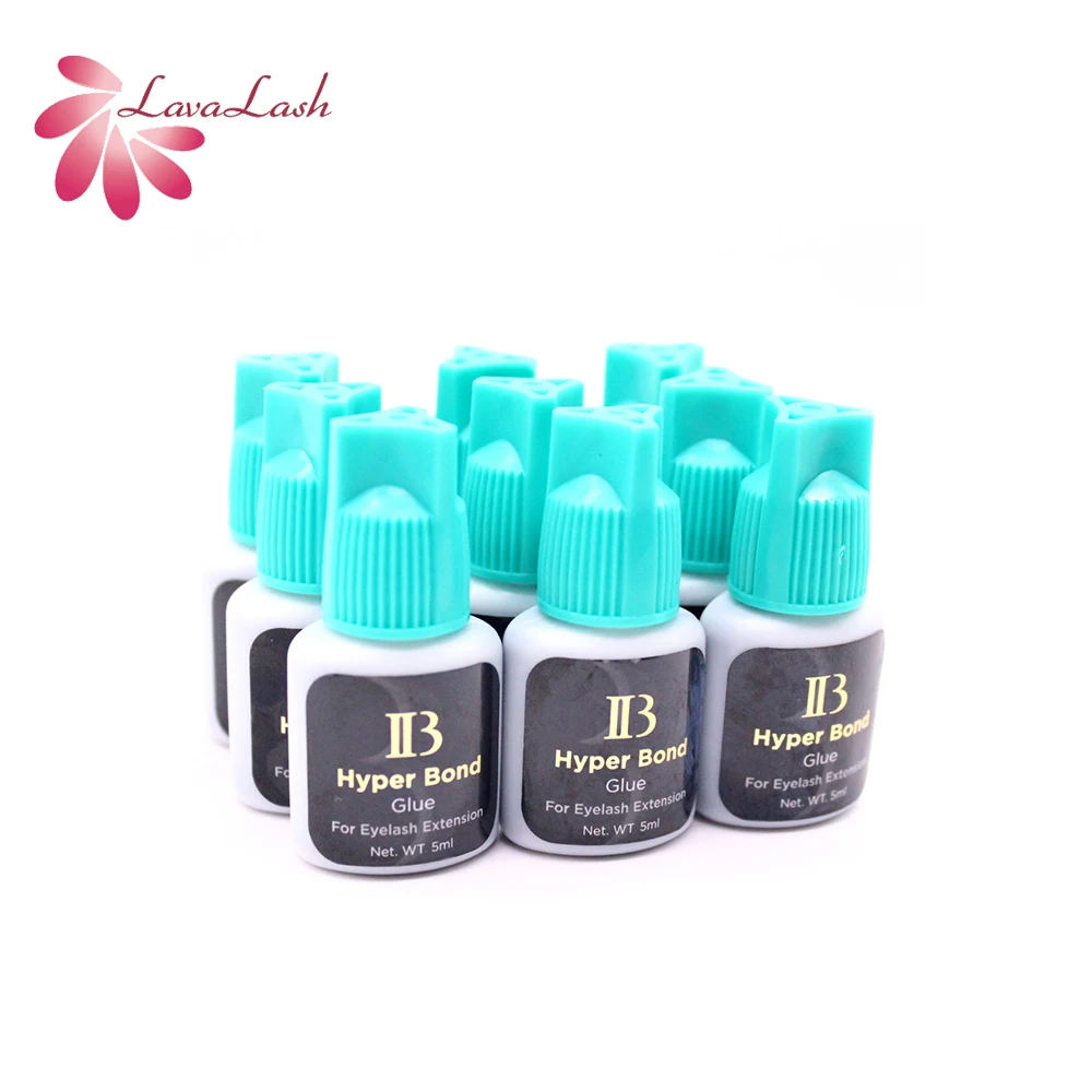 Venta al por mayor, 5ml, pegamento IB Hyper Bond Original de Corea para extensión de pestañas, pegamento para pestañas negras, pegamento para tapa cian de secado rápido 0,5-1s