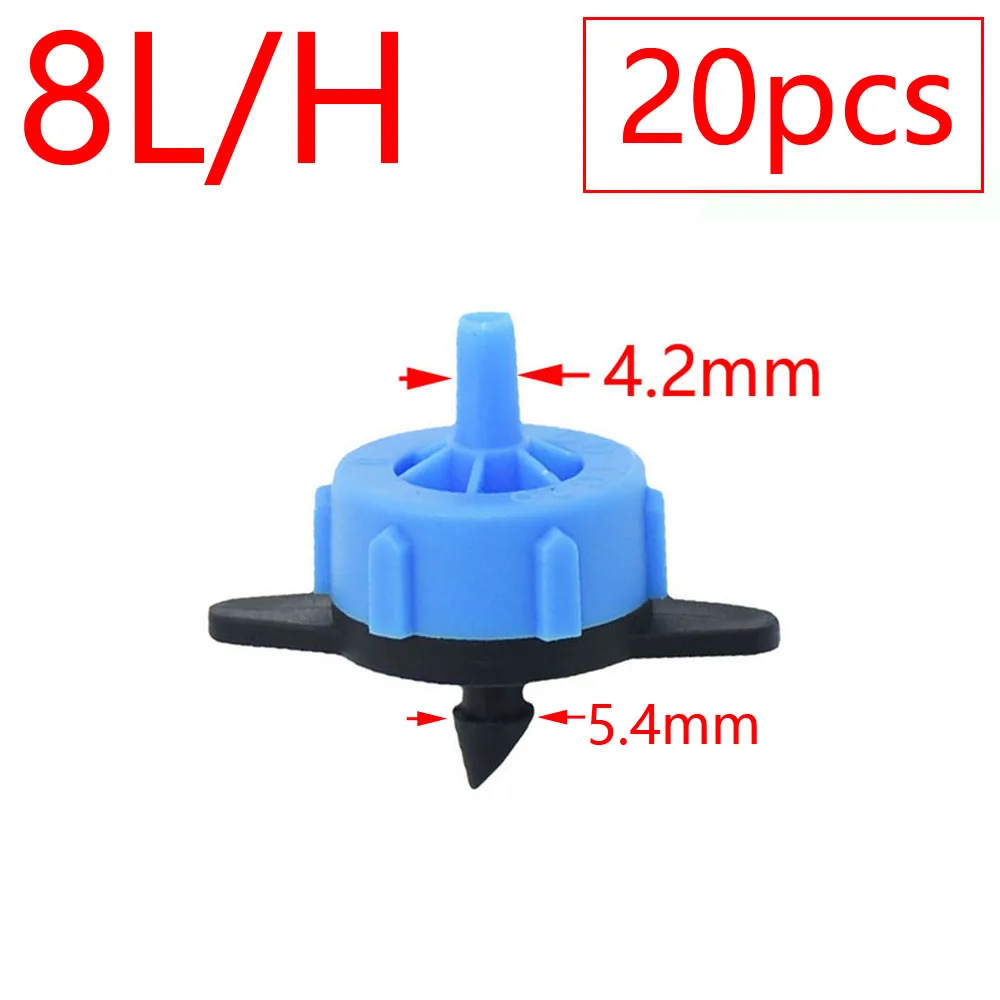 2L 4L 8L riego por goteo flecha de 4 vías conector cuentagotas divisor de agua cruzado emisor flecha de goteo Micro sistema de riego por goteo
