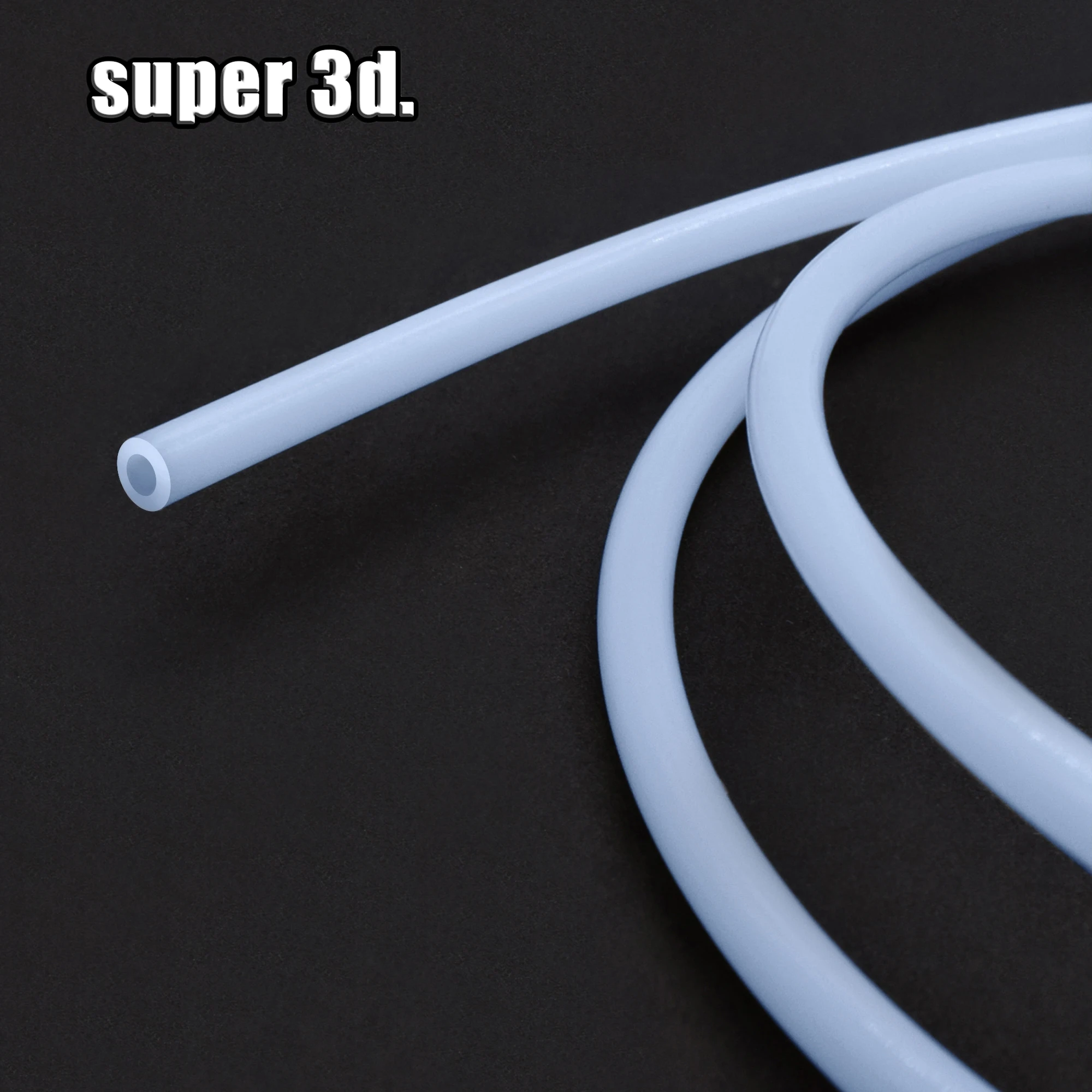 Tubo de PTFE de 1 metro para extrusora Bowden de impresora 3D, compatible con J-Head Hotend V5 V6, para filamento de 1.75mm/3mm, DI 2mm, DE 4mm