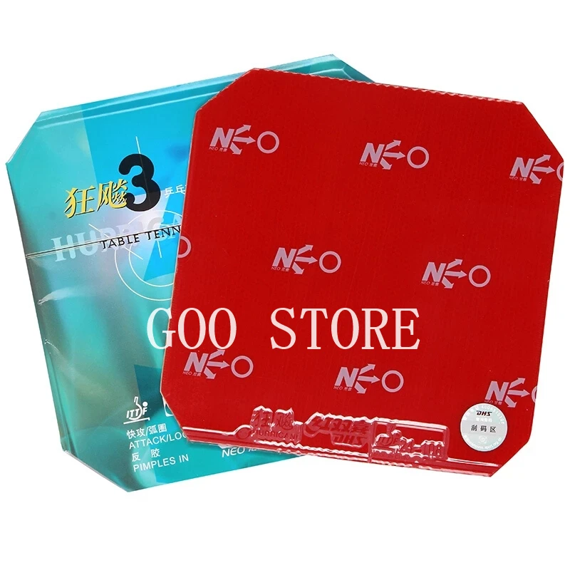 DHS Hurricane 3 neo Tenis de Mesa goma original pips-in Hurricane-3 neo DHS esponja de ping pong