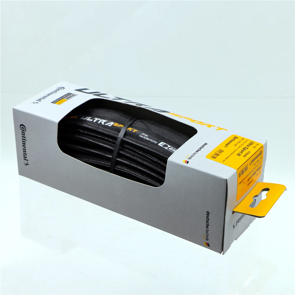 Continental Ultra Sport III 700x23/25/28c Negro Plegable PureGrip 3 Neumático de bicicleta de carretera Neumático plegable