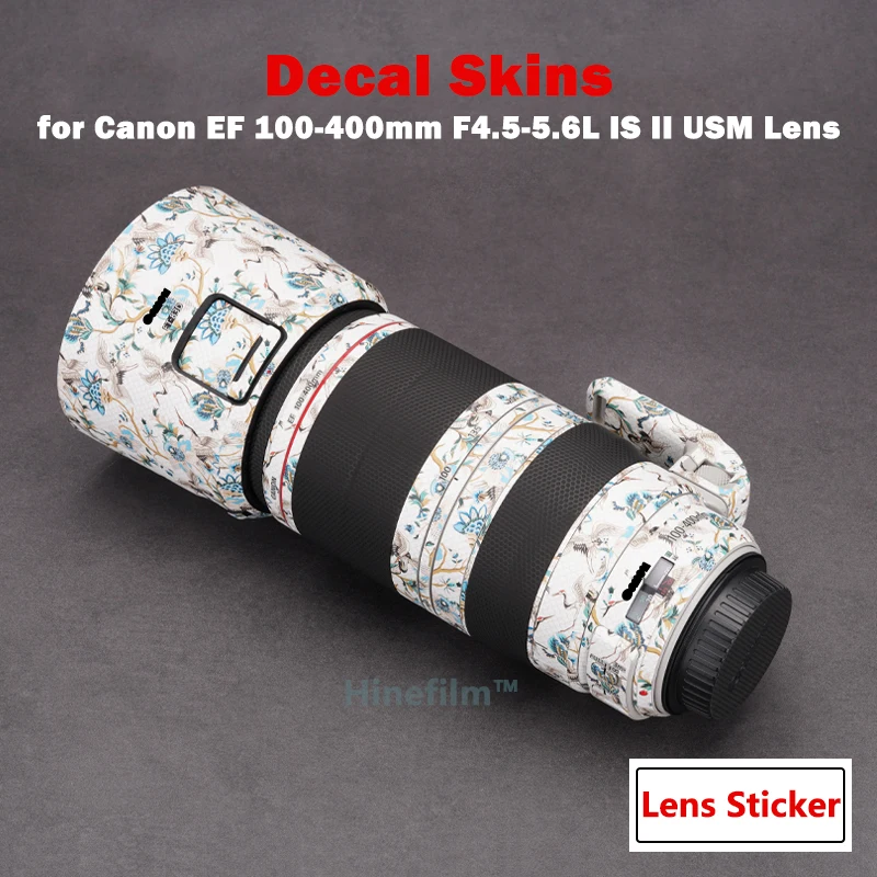 EF100-400 II-pegatina de lente Premium para Canon EF 100-400mm f/4,5-5.6L IS II USM, película de cubierta antiarañazos