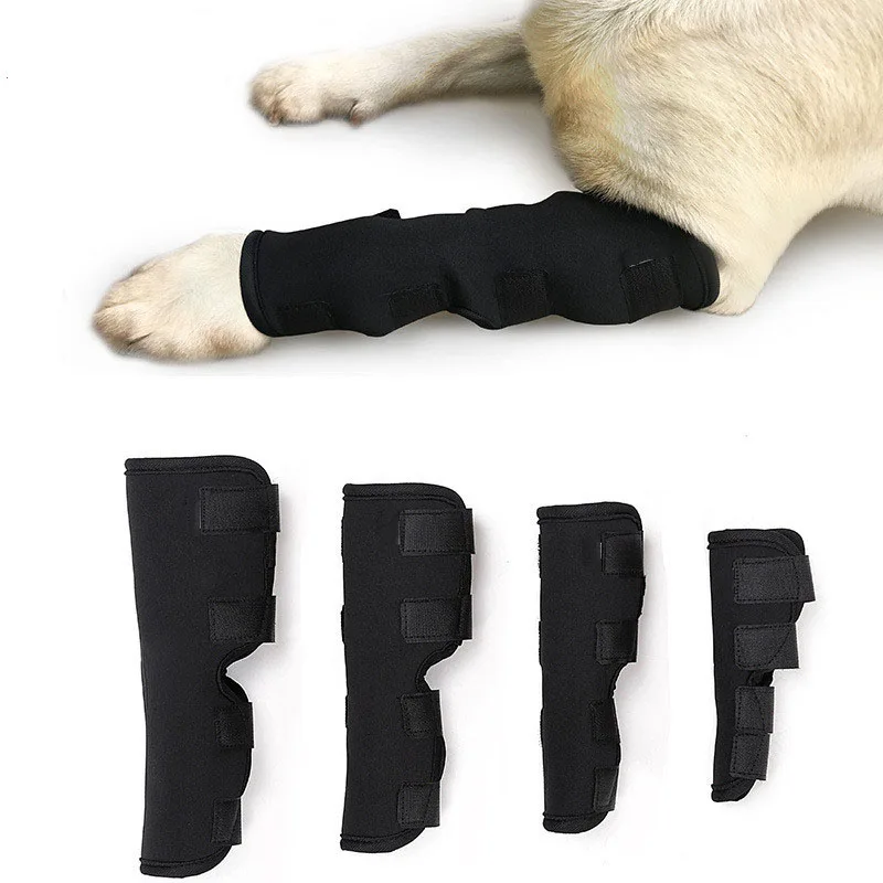 Vendajes para perros y mascotas, rodillera para piernas, protección de correa para perros, vendaje para articulaciones, suministros médicos para cachorros, accesorios para perros