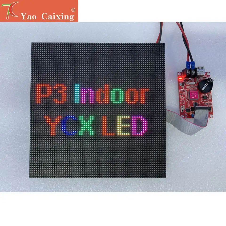 Módulo RGB P3 para interiores DIY, 192*192 mm, píxel 64*64, HUB75, compatible con Raspberry Pi, pantalla de matriz de puntos SMD