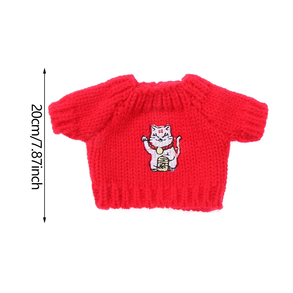 Ropa de juguete de peluche para muñecas de 20CM, accesorios para muñecas 1/12 Idol, Tops de moda, suéter, abrigo, chaleco, monos, regalos para muñecas