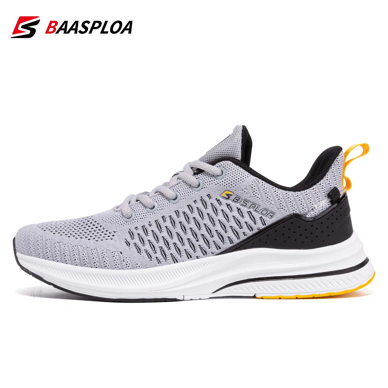 Baasploa-Zapatillas de correr ligeras para hombre, deportivas informales de malla de diseñador, con cordones, para deportes al aire libre, tenis, 2023