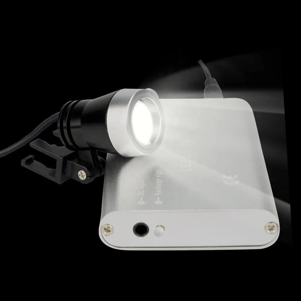 Lupa Binocular Dental, lámpara de cabeza para operación Médica Quirúrgica, faro LED, 3,5x