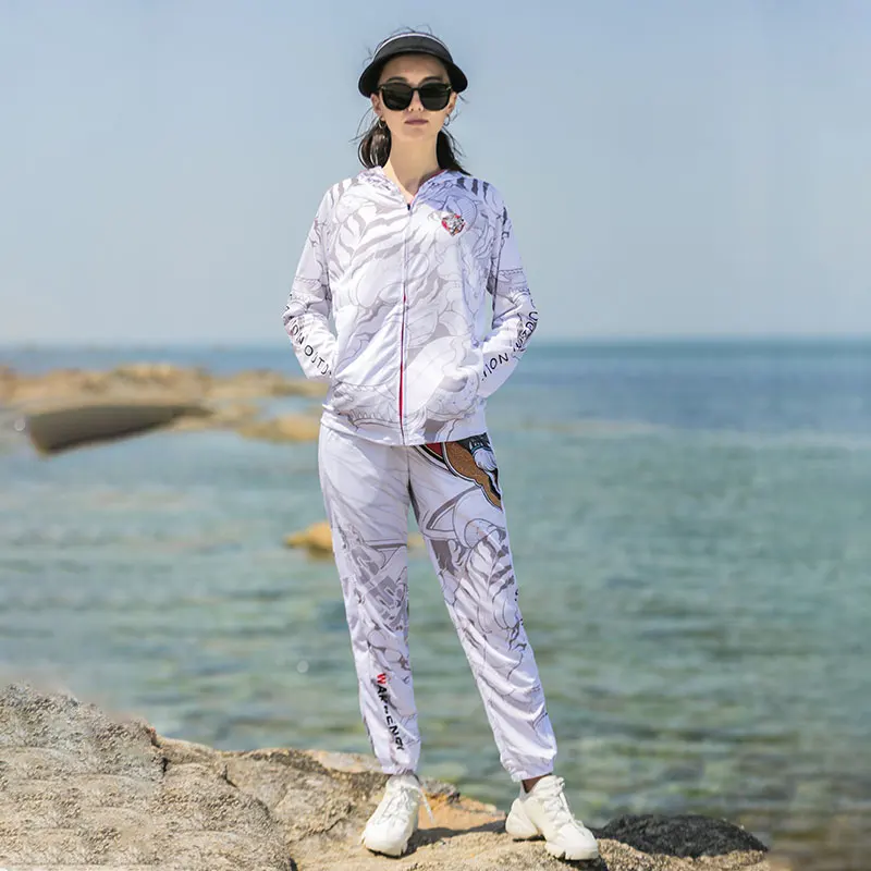 Trajes de pesca DIAOLIAN 2025, Anti-UV UPF50 +, protección solar, Jersey de secado rápido, camisas/pantalones de pesca transpirables que absorben la humedad