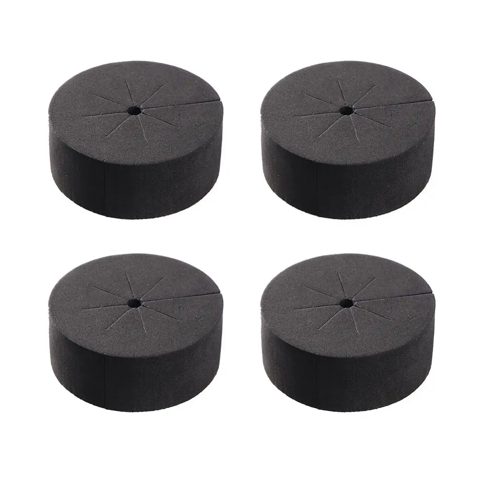 Collares de neopreno negro de 30 piezas, 48mm x 19mm, sistema hidropónico, esponja de cultivo, germinación de plantas de jardín, clones de siembra