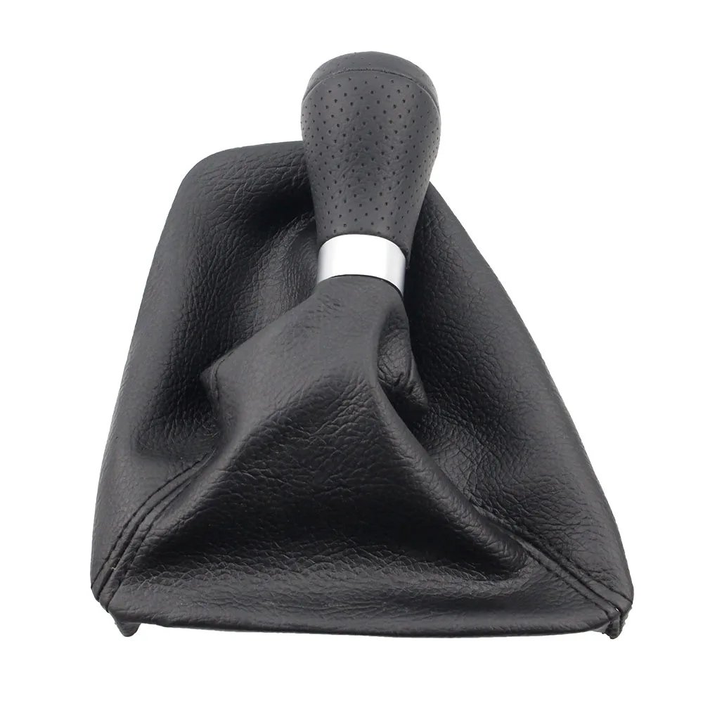 Perilla de palanca de cambios de coche, 5 velocidades, 6 velocidades, compatible con BMW E90 E91 E92 LHD, palanca de cambios Manual con bota de cuero PU