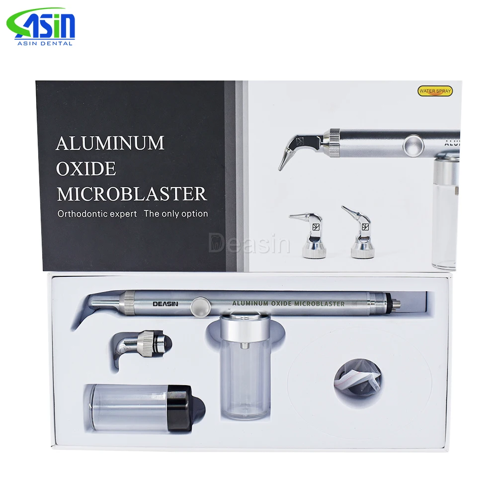 DEASIN Herramienta Dental 2 en 1: Microblaster de Óxido de Aluminio y Pulidor por Abrasión de Aire con Pulverización de Agua