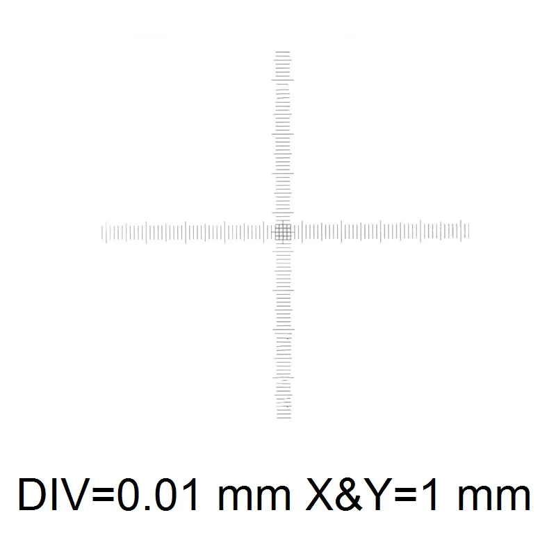 Micrómetro Ocular de 19mm de diámetro, vidrio óptico, regla cruzada, red para microscopio Biogolical, 23,2mm, Ocular, DIV 1, 0,1, 0,05, 0,2mm