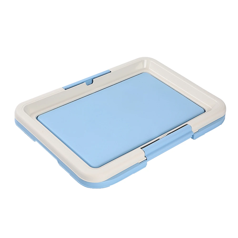 Inodoro portátil de entrenamiento para perros, orinal para interiores, inodoro para mascotas para perros pequeños, gatos, caja de arena para gatos, bandeja de soporte para almohadilla para cachorros, suministros para mascotas