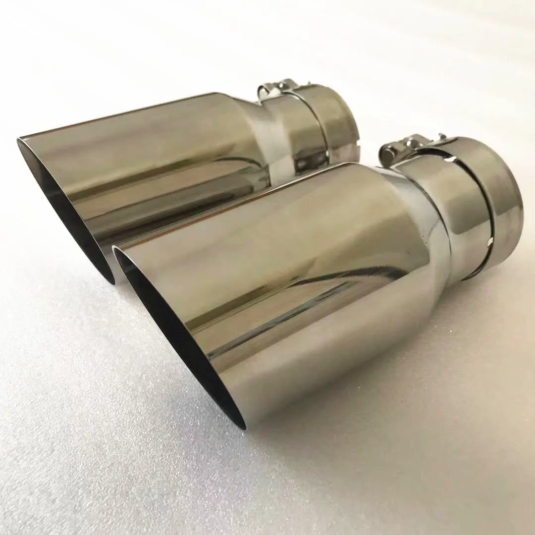 1 Pieza de Silenciador Universal para Tubo de Escape de Automóvil, de Acero Inoxidable 304, Accesorio para Modificación de Automóviles