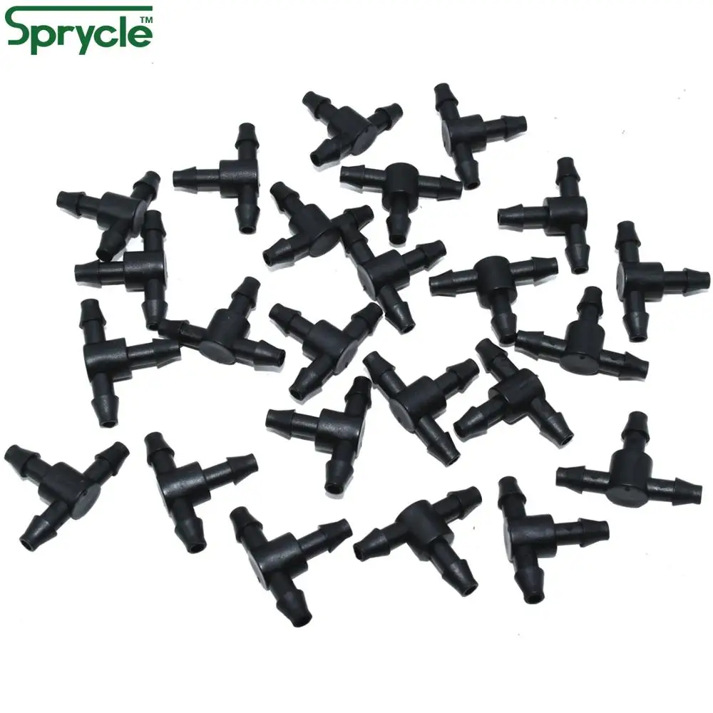 SPRYCLE-conector de 3 vías para riego de jardín, manguera de 100 pulgadas, herramienta de riego por microgoteo para macetas de plantas, 20-1/4 unidades