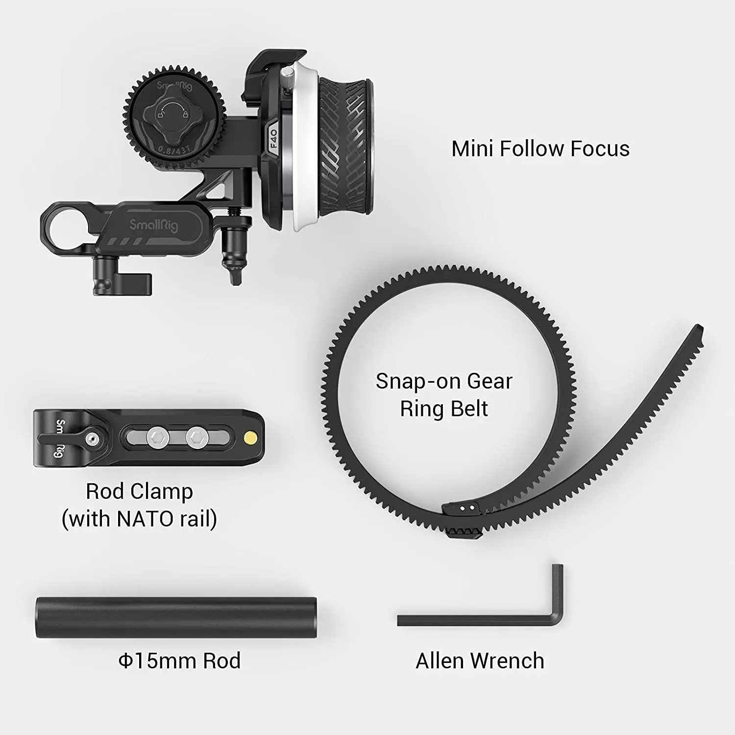 SmallRig-Mini enfoque de seguimiento portátil para cámara Sony DSLR, para BMPCC cardán, Control de lente inalámbrico de enfoque rápido, grabación de vídeo, 3010B