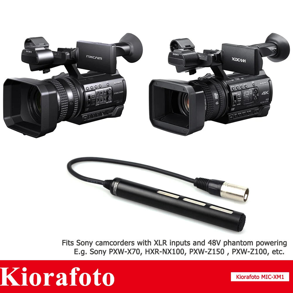 Cámara videocámara micrófono para Sony HXR-NX30 HXR-NX70 HXR-NX5 DSR-PD170 HVR-A1 HDR-AX2000 HVR-Z7 HVR-Z5 HVR-Z1 reemplaza ECM-XM1