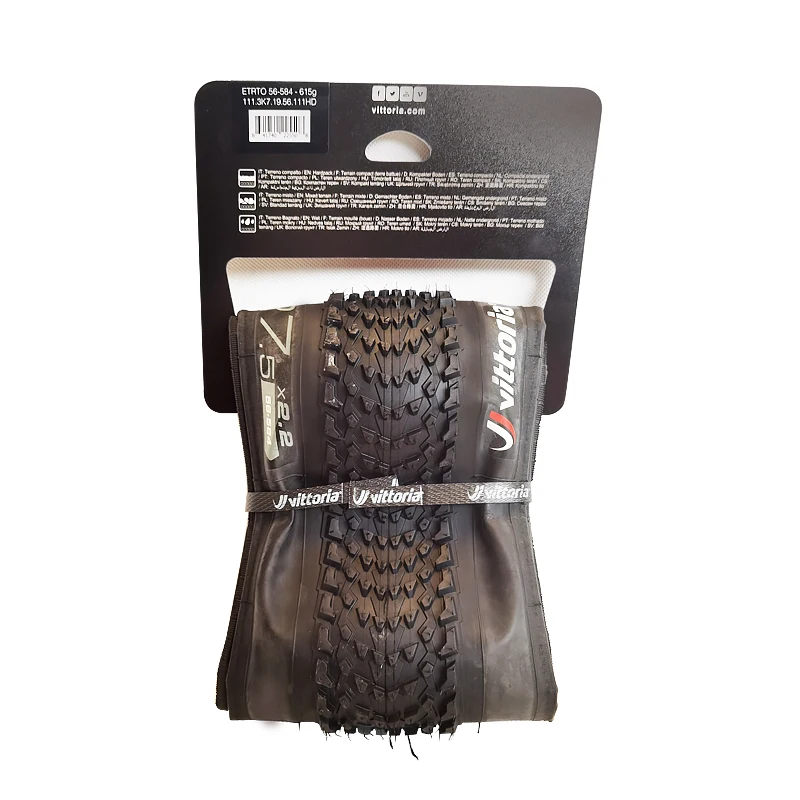 Neumáticos Vittoria AKA 29 MTB 29x2.2 Pulgadas Tubeless de Grafeno para Bicicleta de Montaña 29/27.5 Antipinchazos Plegables para Todo Terreno
