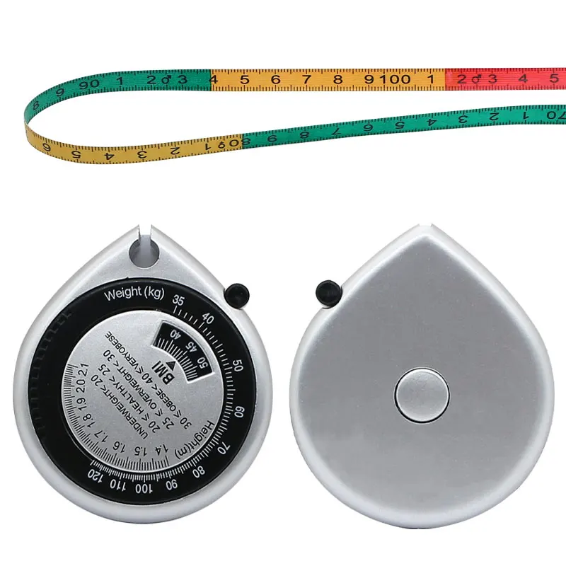 BMI-Cinta métrica de cuerpo suave, regla retráctil de PVC de 150cm, herramientas de Fitness, medida de cintura, perder peso, Fitness, regalo para hombres y mujeres