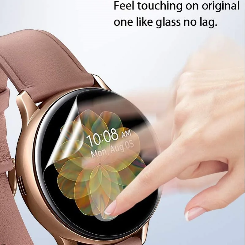 500 Uds TPU hidrogel Protector de pantalla suave para reloj inteligente diámetro 35mm 34mm 33mm 36mm 37mm 38mm 39mm 41mm 42mm 43mm película de reloj