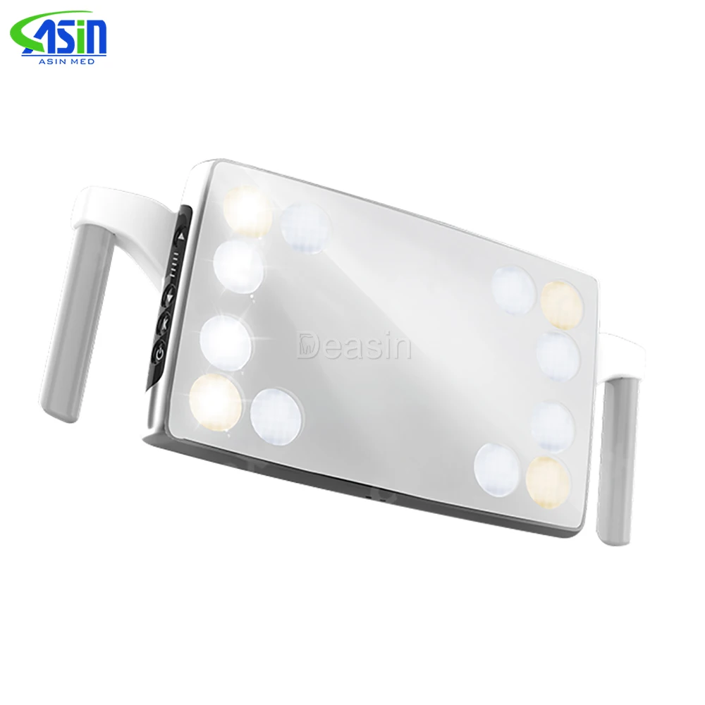 CX249-24 Lámpara dental LED sin sombras de 36W con 12 bombillas LED de alta potencia botón táctil y sensor interruptor de control dual ajustable 22MM