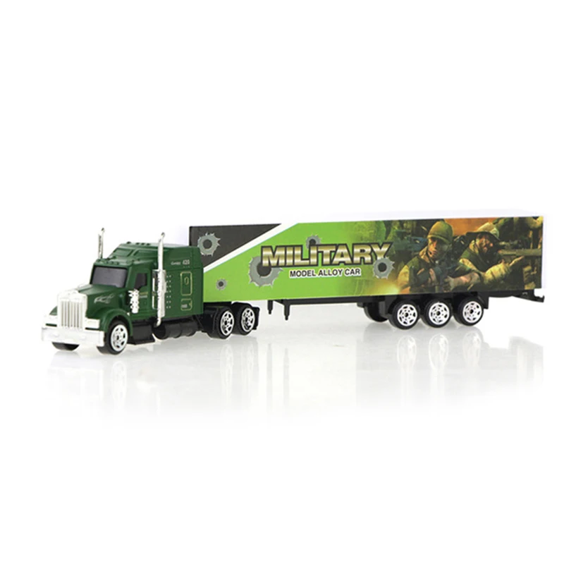 1 piezas de aleación de camión modelo Diecast coche de juguete contenedor de aceite tanque del camión Multi-color vehículos juguetes de regalo de cumpleaños para los niños