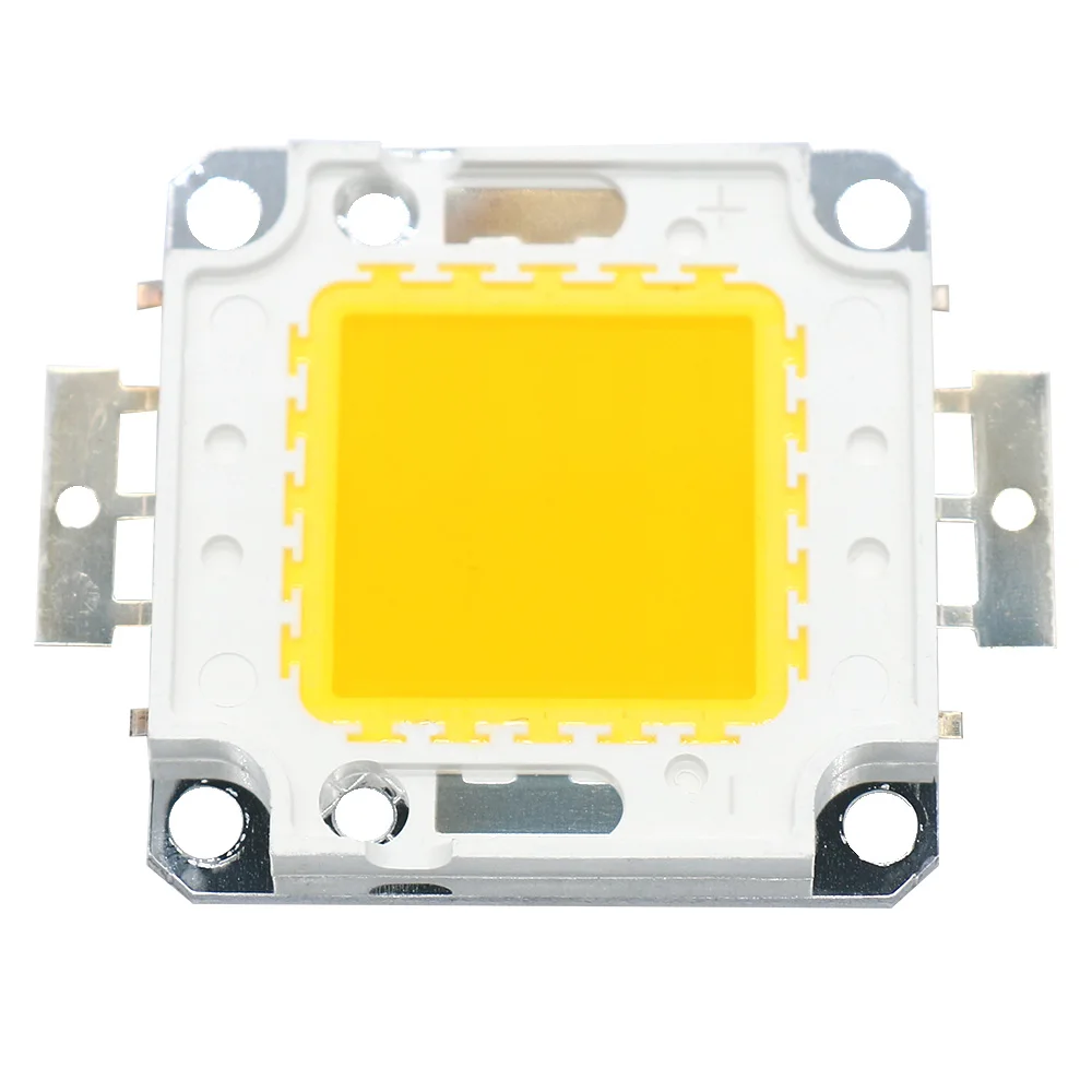 1 Uds COB LED Chip 10W 20W 30W 50W Chips de bombilla para foco reflector jardín cuadrado luz integrada cuentas LED Blanco/cálido