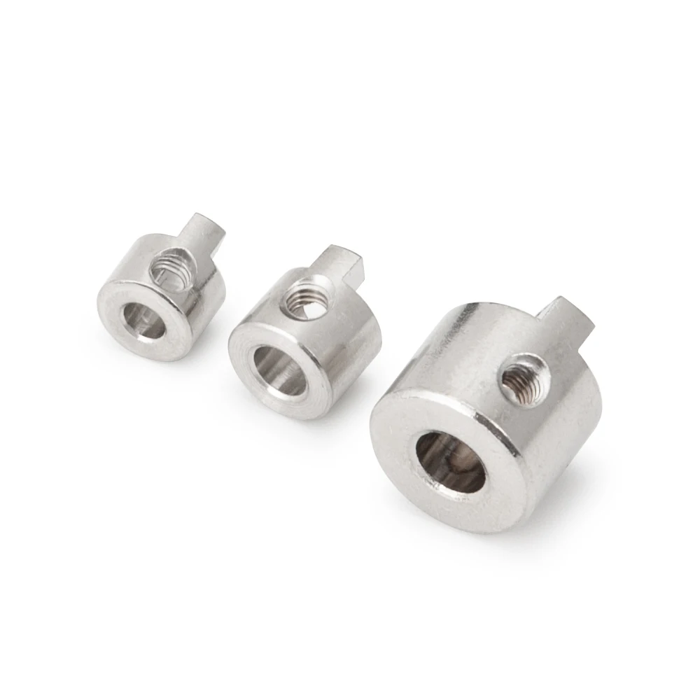 AXSPEED 2/5/10 Uds modelo Rc barco transmisión perro eje muleta 3mm 4mm 5mm para accesorios de eje de transmisión de barco Rc