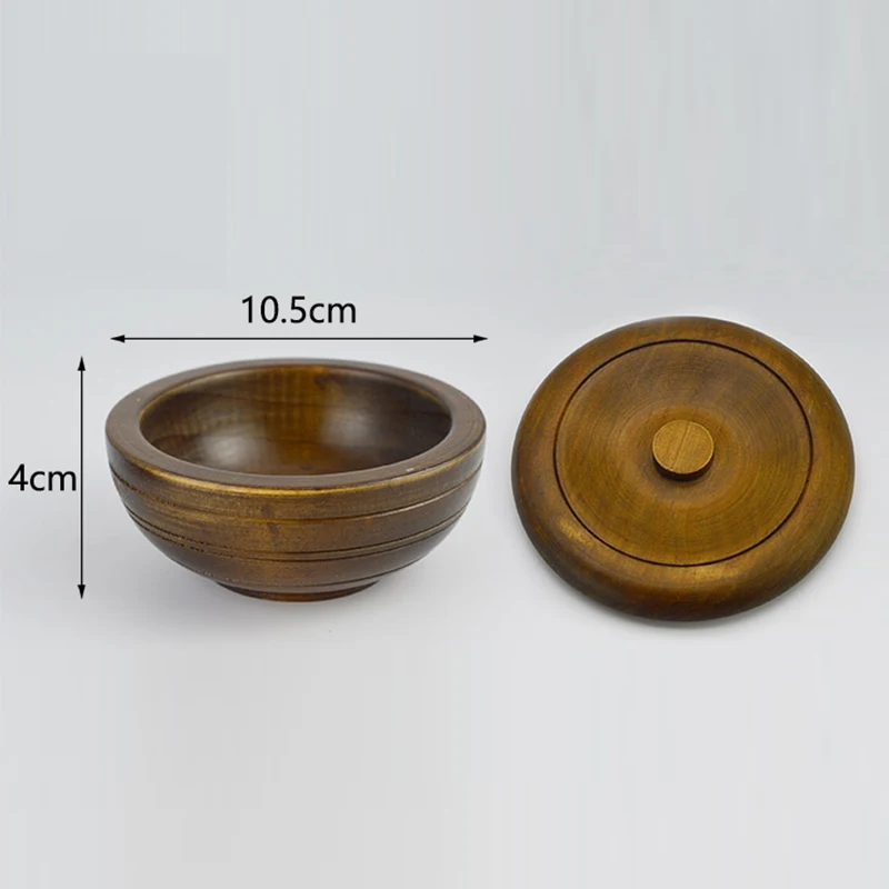Tazón de afeitar de madera Dscosmetic para hombre, taza de jabón de afeitar, taza de madera para afeitar para hombre
