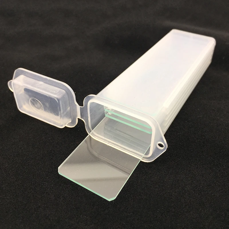 Microscopio cóncavo único reutilizable para laboratorio, portaobjetos de vidrio en blanco, consumibles de laboratorio para muestras de líquido, venta al por mayor, 5 piezas, 7103