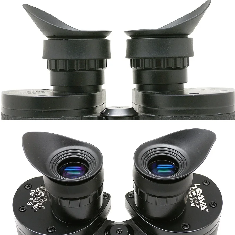 Un Par de Oculares de Goma para Binoculares, Protectores de Ojos, Diámetro Interior de 40 mm, para Oculares de Microscopio y Telescopios