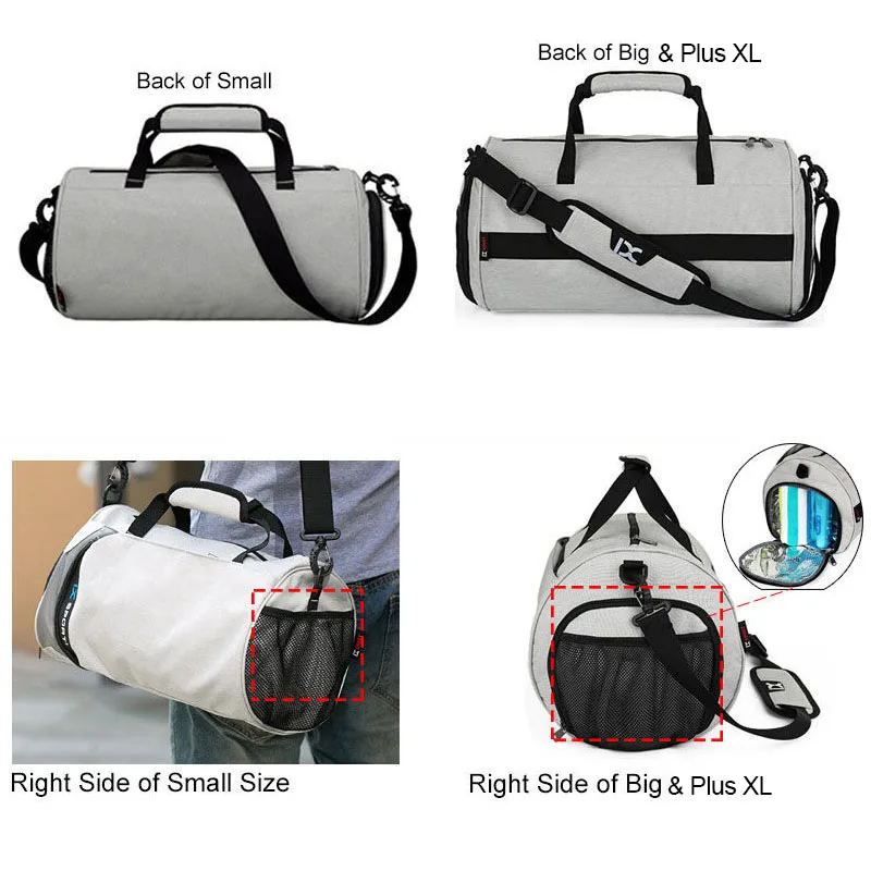 Bolsa De gimnasio seca y húmeda para hombre y mujer, bolsa De entrenamiento, Tas, Fitness, viaje, deportes al aire libre, natación, gimnasio, Yoga, zapatos, XA103 + WA