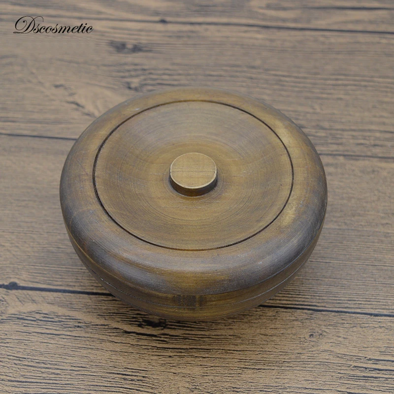 Tazón de afeitar de madera Dscosmetic para hombre, taza de jabón de afeitar, taza de madera para afeitar para hombre