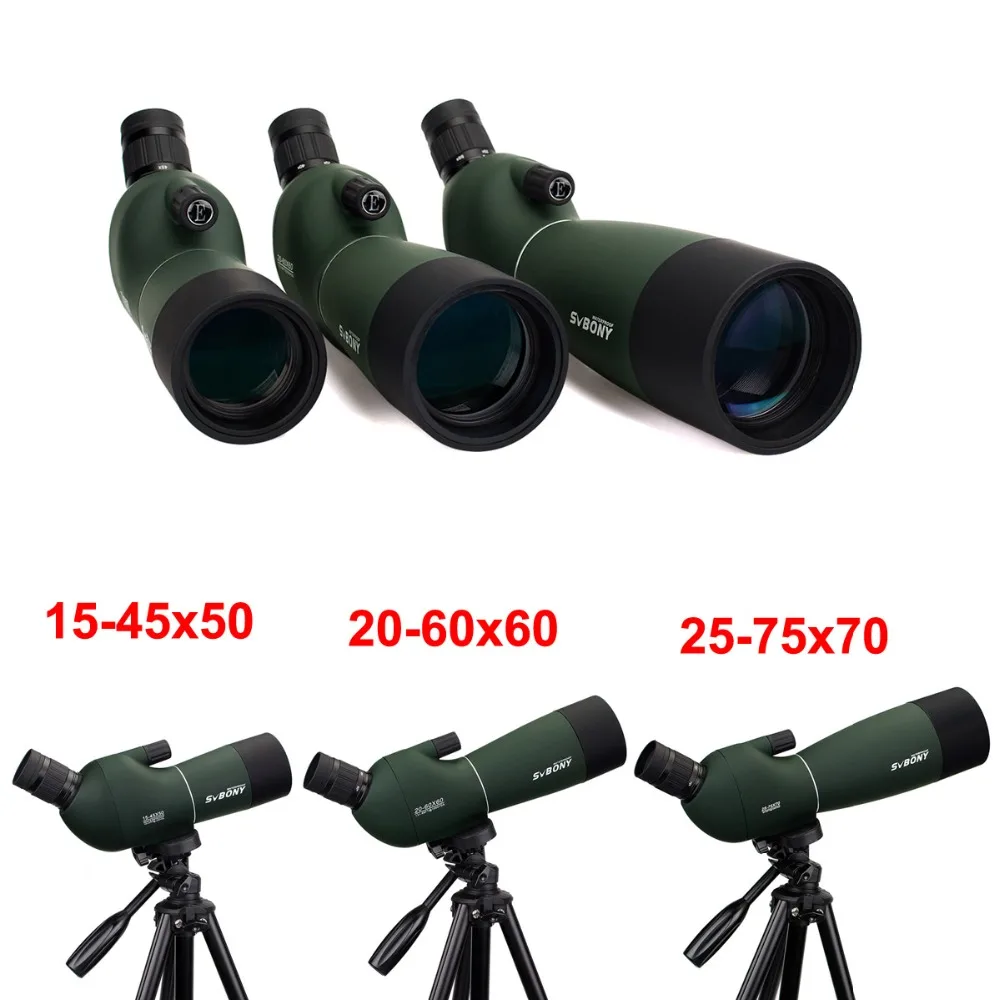 SVBONY 50/60/70/80 telescopio con Zoom potente prisma PORRO impermeable de largo alcance para equipo de camping y disparar