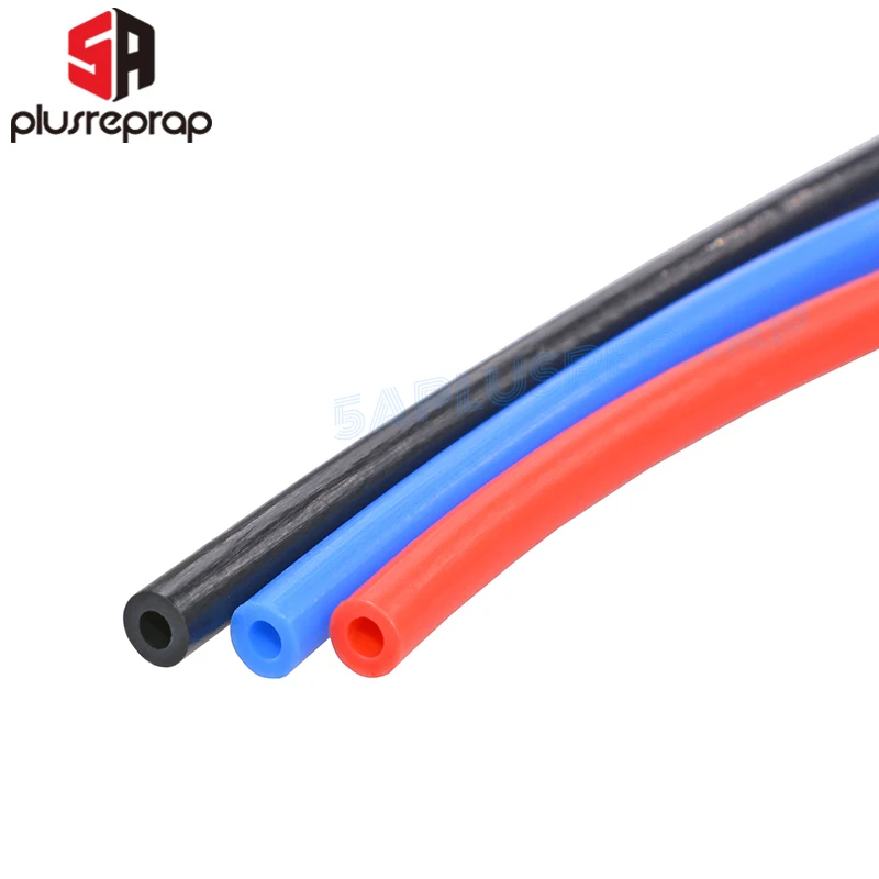 Tubo de PTFE de 1 metro, 2x4mm, ID, 2mm OD, 4mm, para piezas de impresora 3D, tubo Bowden J-head, tubo guía de filamento de 1,75mm