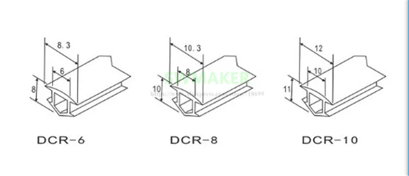 Sello plano de 10 metros, 6mm/8mm/10mm para serie 20/30/40/45/50/60, perfil de aluminio europeo, cubierta de ranura suave/Panel de extrusión de impresora 3D
