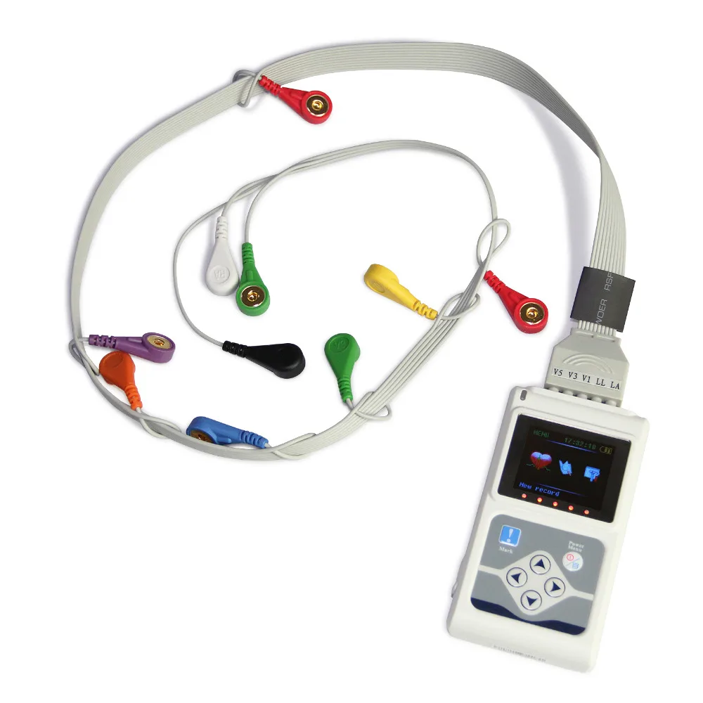 CONTEC TLC5000, sistema de grabación de 12 canales, ECG/EKG Holter, Software de Monitor