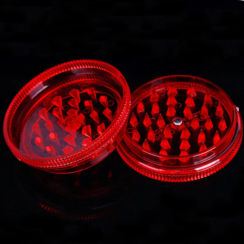 12 unids/pack diámetro: 60MM 3 capas molino de pimienta de plástico trituradora de especias mano Muller Color mezclado
