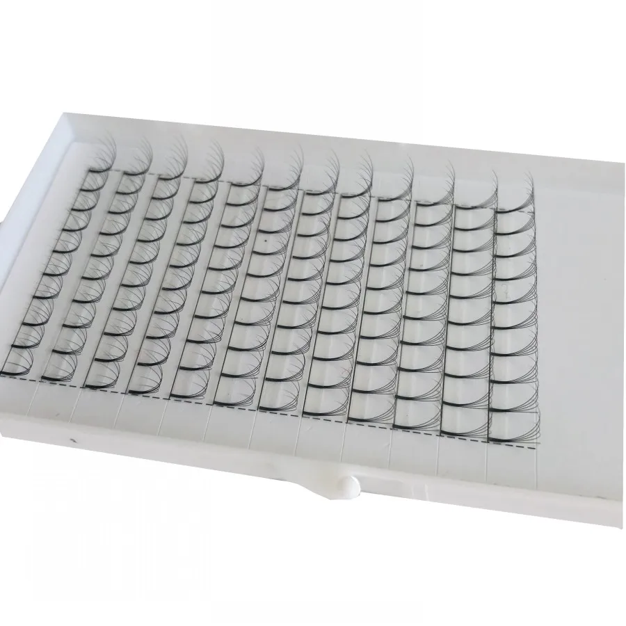 60 bandejas por lote 3D 4D 5D de tallo largo, abanicos de volumen prefabricados, extensión de pestañas de visón voluminosas para profesionales, gran capacidad, 5 docenas