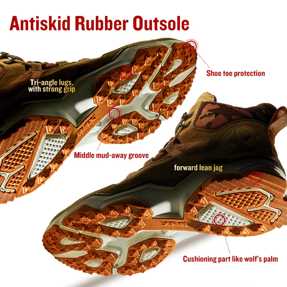 RAX-zapatos de senderismo impermeables para hombre y mujer, zapatillas de deporte de cuero para exteriores, botas de Trekking, senderismo, Camping, escalada, caza