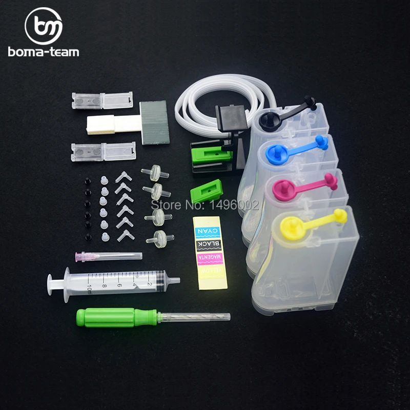Sistema de suministro continuo de tinta Universal de 4 colores con accesorios, tanque de tinta para uso en HP, Canon, Brother, Epson, todas las impresoras CISS