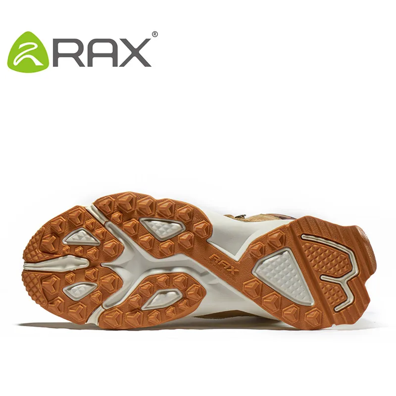 RAX-zapatos de senderismo impermeables para hombre y mujer, zapatillas de deporte de cuero para exteriores, botas de Trekking, senderismo, Camping, escalada, caza