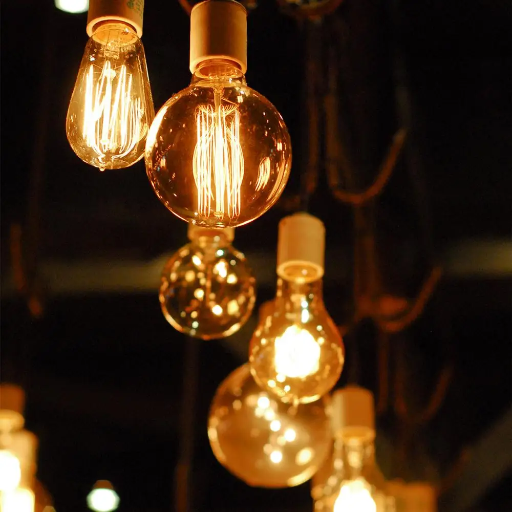 Bombilla Retro Vintage Edison E27 40w 220v ampolla bombilla Vintage lámpara Edison filamento bombilla incandescente lámpara Retro decoración interior
