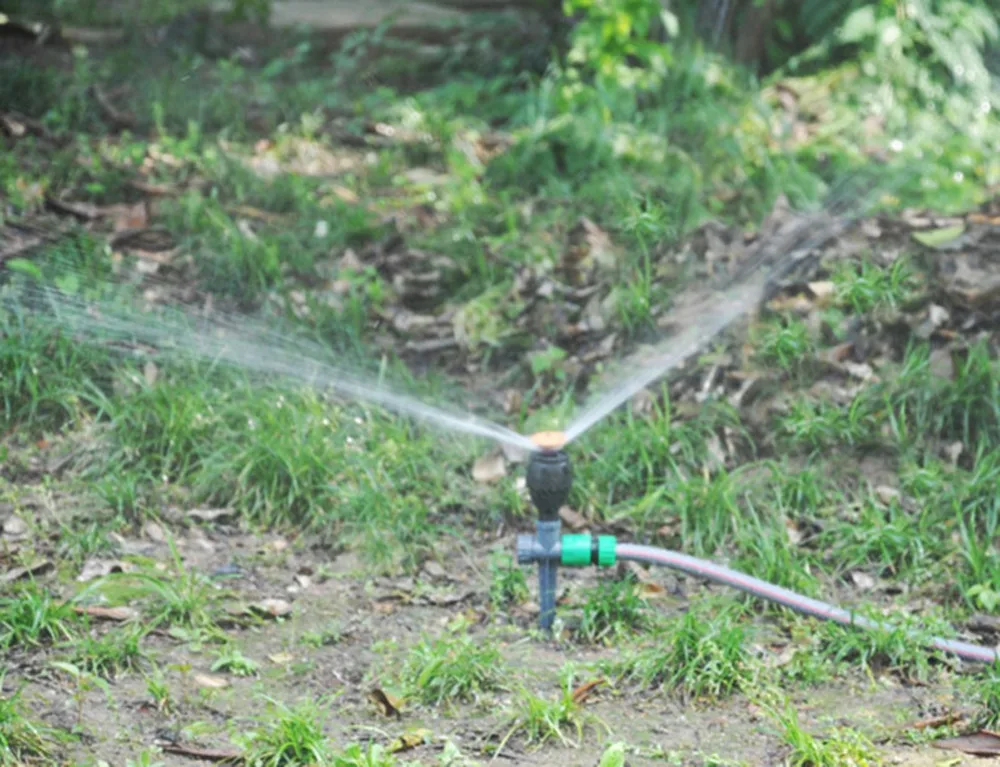 350~650 L/H 360 °   Aspersor giratorio de larga distancia para agricultura con rosca macho de 1/2 ", aspersores de riego para césped y jardín
