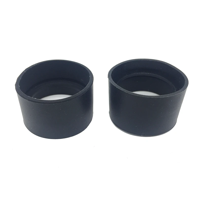 Un par de protectores oculares de goma de 29-30mm para lentes oculares de microscopio Binocular, accesorios para microscopio