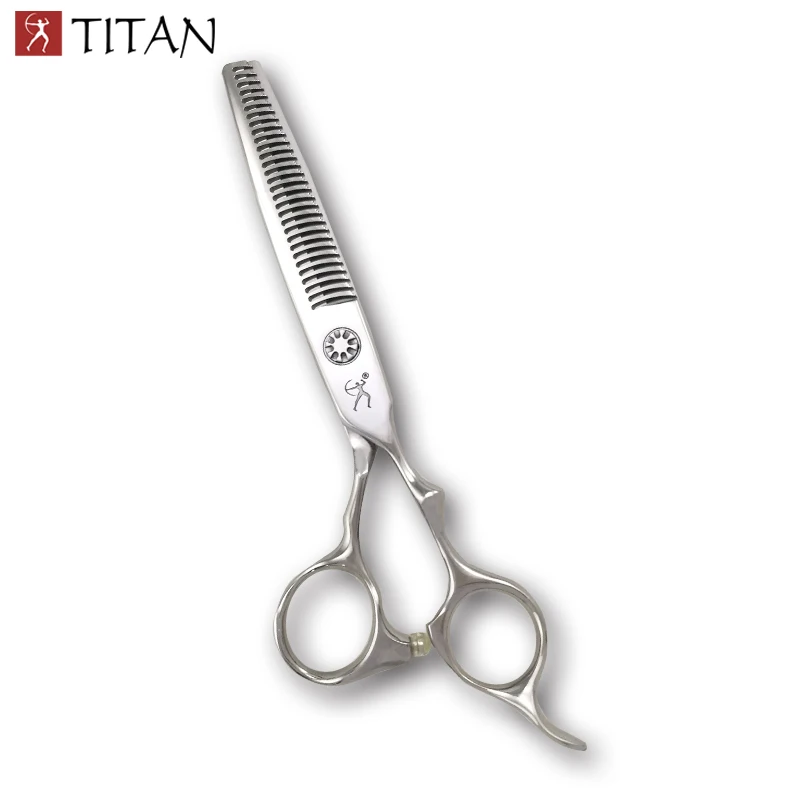 Tijeras para Adelgazar el Cabello Titan con Tornillo de Bola para Barba, Acero VG10